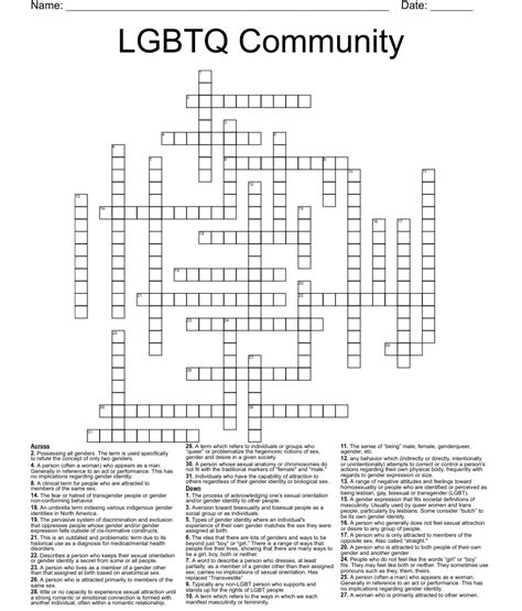 June in the lgbtq community crossword - June, in the LGBTQ community. Let's find possible answers to "June, in the LGBTQ community" crossword clue. First of all, we will look for a few extra hints for this entry: June, in the LGBTQ community. Finally, we will solve this crossword puzzle clue and get the correct word. We have 1 possible solution for this clue in our database. 